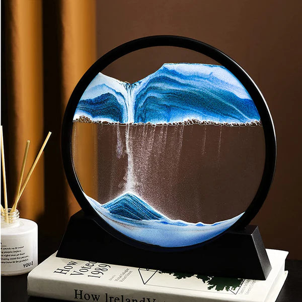 3d Moving Sandscapes Frame | 7 Inch Sand Lamp ( Random Color )