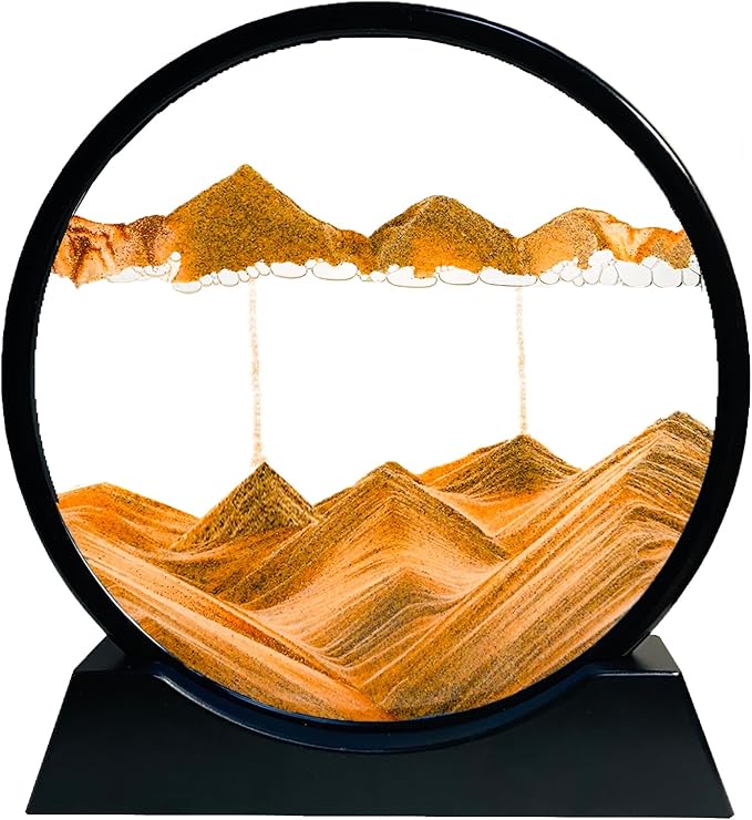 3d Moving Sandscapes Frame | 7 Inch Sand Lamp ( Random Color )